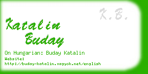 katalin buday business card